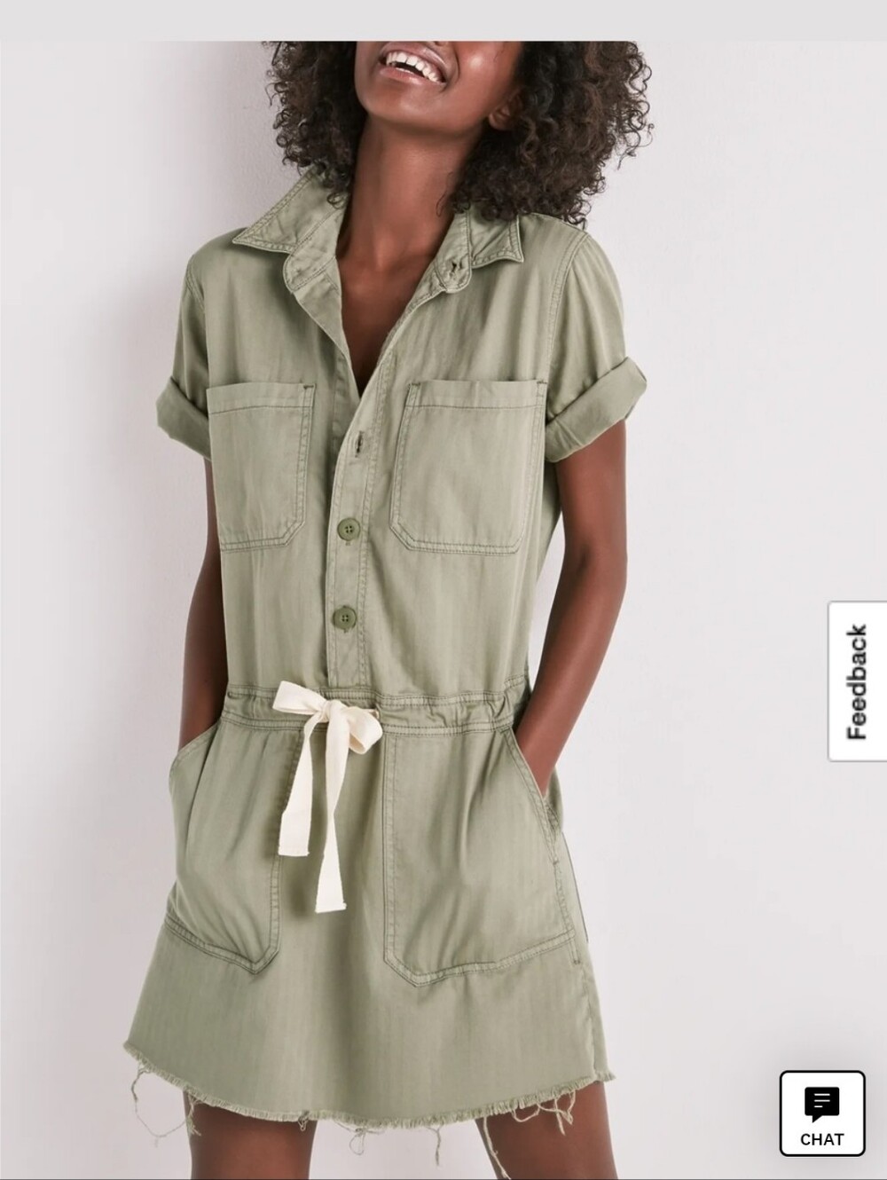 Lucky Brand Womens Short Sleeve Button-Front Utility Romper in Gray